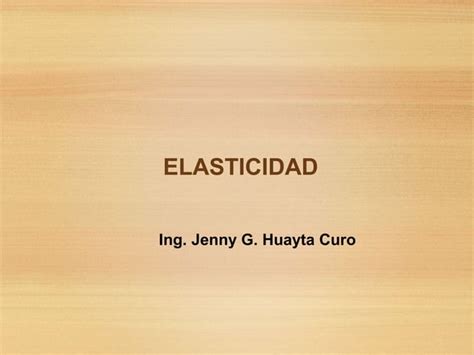 Elasticidad Ppt Descarga Gratuita