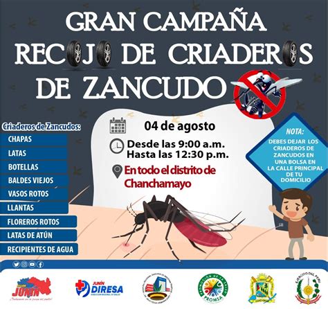 Campaña Multisectorial de Recojo y Eliminación de criaderos de zancudos