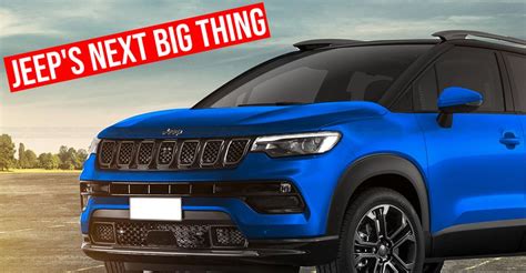 Jeep India's upcoming, sub-4 meter Compact SUV rendered