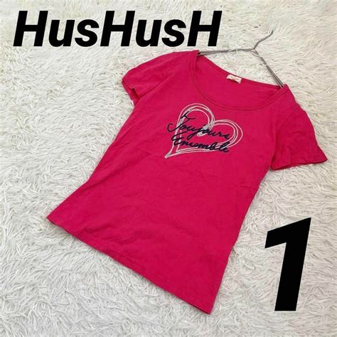 【hushush】ハッシュアッシュ（1）tシャツ トップス プリント ハートの通販 By ともちん ️フォロー割20引き ️｜ラクマ