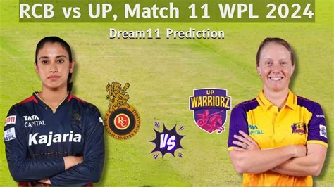 Rcb Vs Up Dream11 Prediction Match 11 Playing 11 Fantasy Cricket