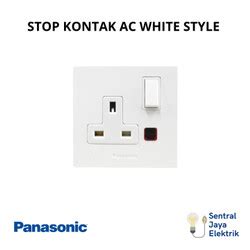 Jual STOP KONTAK WHITE STYLE PANASONIC WESJP1121W Jakarta Pusat