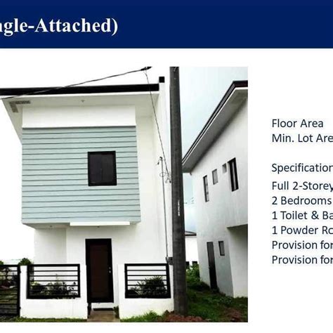 2 Bedroom Single Attached For Sale In Trece Martires Cavite House And