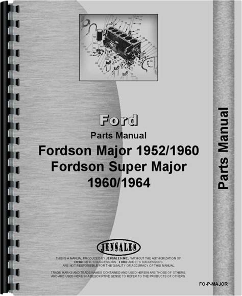 Ford 4000 Major Tractor Parts Manual