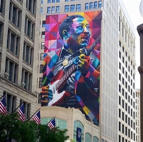 Muddy Waters By Eduardo Kobra On State Street In Chicago Illinois 5