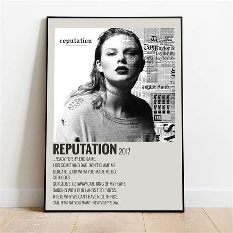 Taylor Swift Reputation Poster, Taylor Swift Reputation Album Poster ...