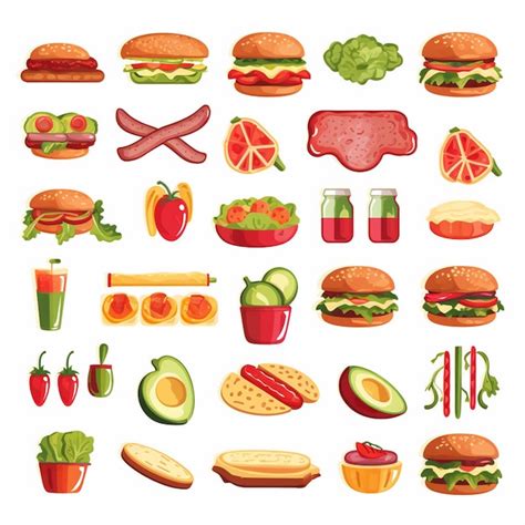 Delicious Food Vector Tasty Illustration Menu Popular Cartoon