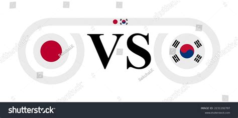 Concept Japan Vs South Korea Vector Stock Vector (Royalty Free ...