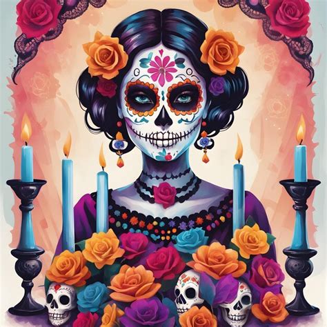 Premium Photo Dia De Los Muertos Art