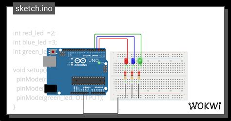 Two Leds Wokwi Esp32 Stm32 Arduino Simulator