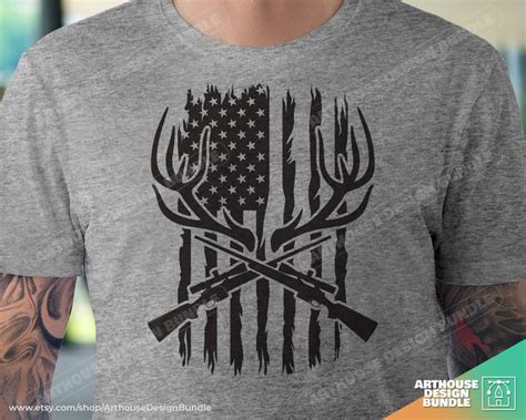 Usa Hunting Flag Svg Hunting Svg Hunter Svg Usa Flag Svg American