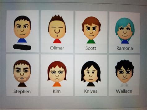 Other Than My Own And Olimar I Made Scott Pilgrim Miis These Are