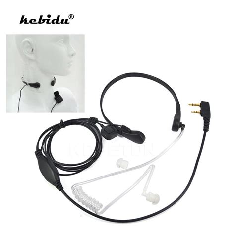 Throat Microphone Earphone Security Vibration Headset For Baofeng Uv R