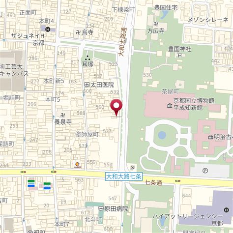 京都府京都市東山区大和大路通正面下る大和大路一丁目 の地図 Mapfan