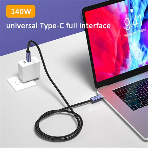 Braided Gbps W Usb Pd Type C To Type C Fast Charger Cable