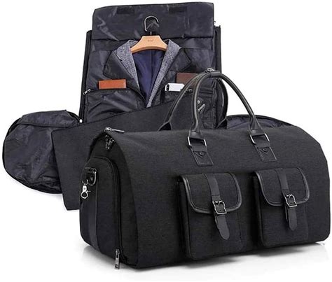 2 In 1 Convertible Travel Garment Bag Hanging Suitcase Suit Business