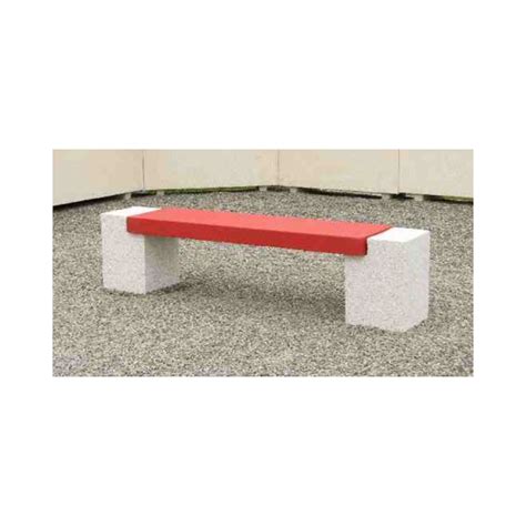 mobilier urbain en béton banquette publique en ciment