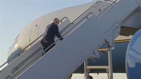 Biden Trips Going Up Air Force One Steps Again Second Time In Two