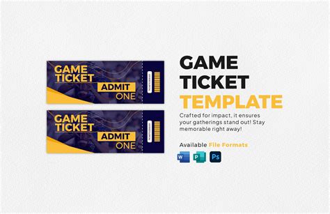 Admission Ticket Template in Word, Publisher, Photoshop - Download ...