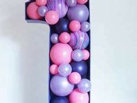 Ideas De N Meros Y Letras Rellenos Con Globos Globos Decoraci N