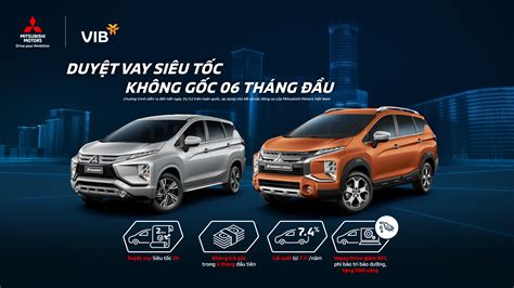 ƯU ĐÃI ĐẶC QUYỀN TỪ NGÂN HÀNG VIB CHO KHÁCH HÀNG MUA XE MITSUBISHI