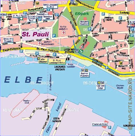 Interactive Carte De Hambourg En Allemand