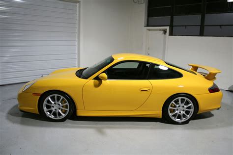 2004 Porsche 996 Gt3 Speed Yellow 2 850 Miles Sloan Cars