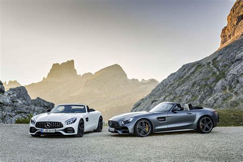 White Mercedes Benz Convertible Coupe Beside Grey Convertible Coupe Hd