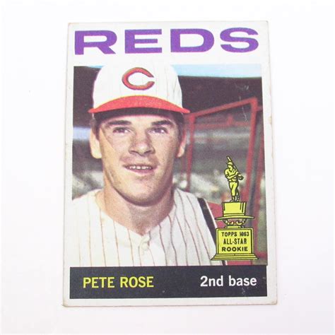 Pete Rose Topps 125 Cincinnati Reds Baseball MLB Card