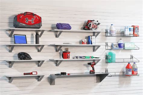 Functional and Effective Home Gym Organization with Slatwall Storage ...