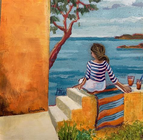 Peinture Sur La Terrasse En Fleurs Par Laurelle Bess X Marie Liesse