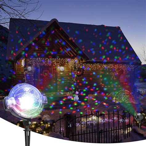 Eambrite Multicolour Party Lights Rotating Falling Snow Projector