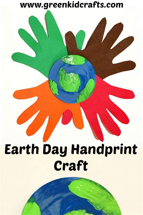 Earth Day Handprint Craft for Kids - Monthly Science and Art Projects ...