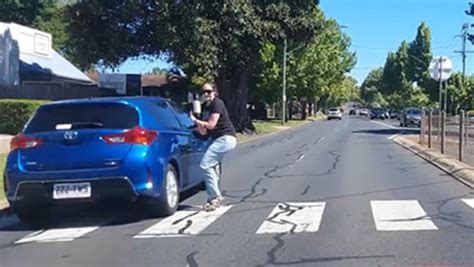 Video Footage Shows Toowoomba Womans Near Miss With Oncoming Car On