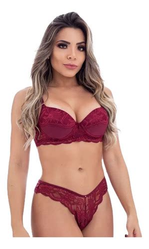 Kit Conjuntos Lingerie Sexy E Calcinha Fio Duplo Parcelamento Sem Juros