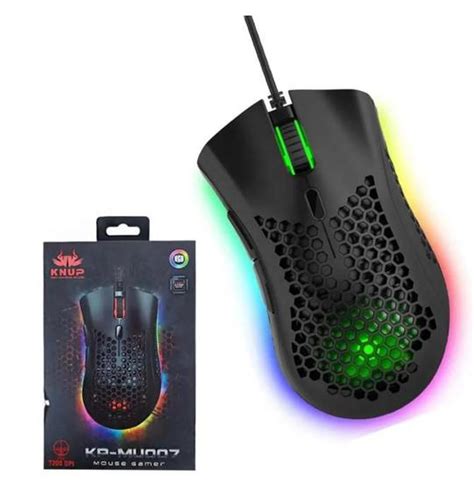 Mouse Gamer Colmeia Usb Led Rgb Dpi Knup Kp Mu Mouse Gamer