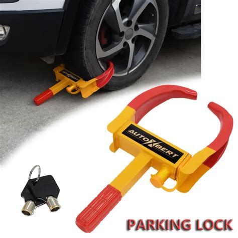 ANTI THEFT CAR Trailer Caravan Wheel Clamp Lock Heavy Duty Security 2