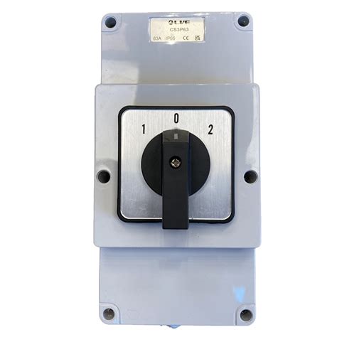 Live Electrical A Pole Ip Enclosed Changeover Switch Cs P At