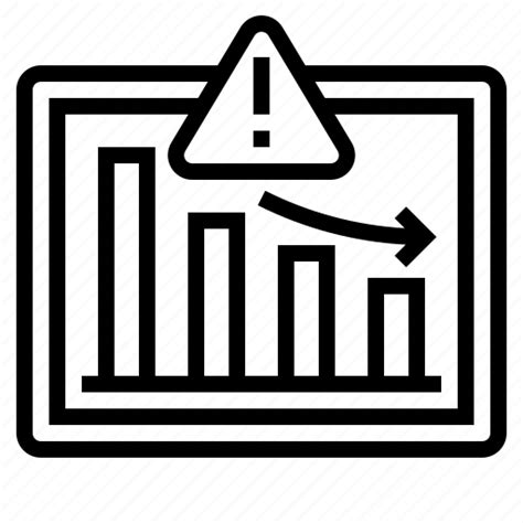 Business Risk Decrease Market Risks Risk Stock Down Icon