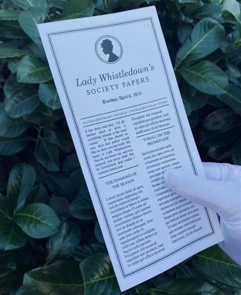 A Person In White Gloves Holding Up A Paper With The Words Lady