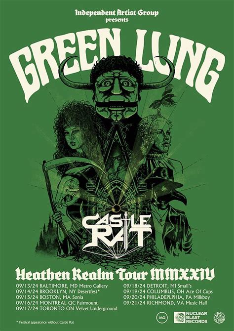 Castle Rat And Green Lung Announce North American Tour Lambgoat