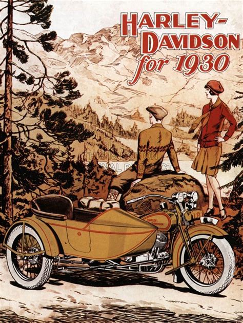 Pin By On Carteles De Motos Harley Davidson Posters Vintage