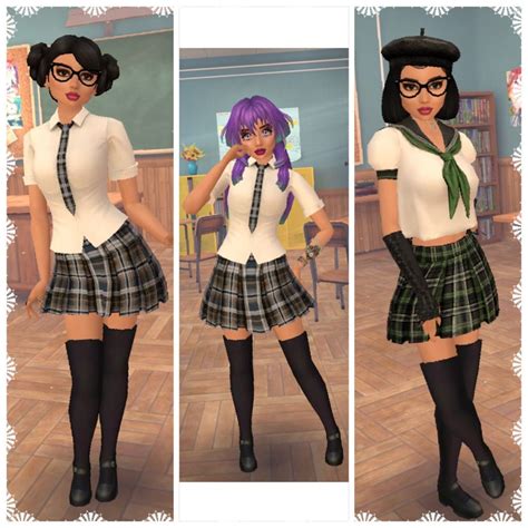 Avakin Life In 2022 Plaid Skirt Outfit Skirt Outfits Plaid Skirts