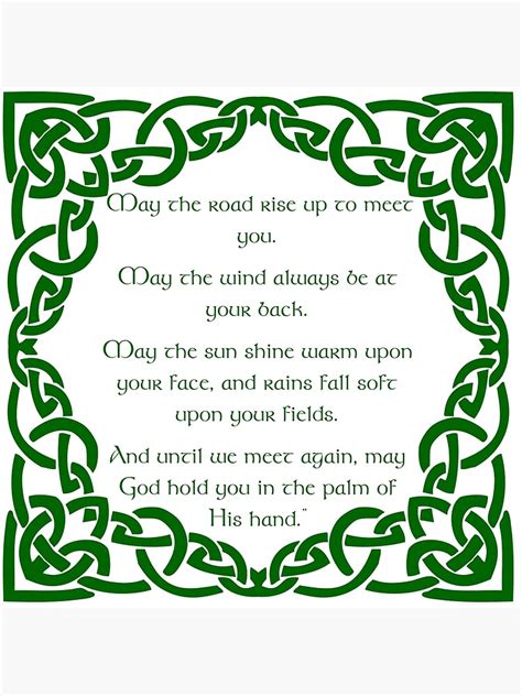 Printable Irish Blessing May The Road Web Irish Blessing Printable