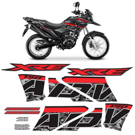 Kit Adesivos Moto Honda Xre Adventure Completo Sportinox