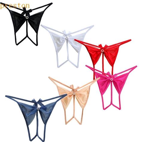 Fio Dental Preston Calcinha De Malha Aberta Nas Costas Lingerie Feminina Aberto Cintura