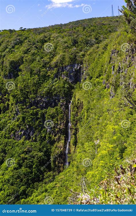 Chamarel Falls Located in the Black River Gorges National Park ...