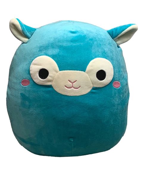 Squishmallow Tim The Alpaca 8 Kellytoy Plush Blue Stuffed Animal Flaw