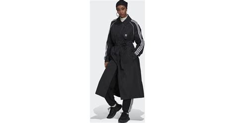 Adidas Originals Adicolor Classics Trench Jacket In Black Lyst Uk