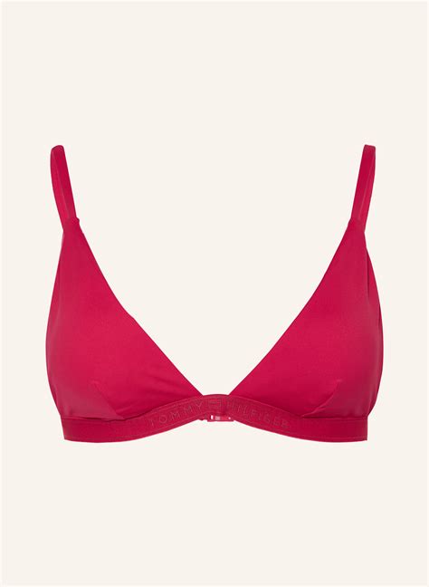 TOMMY HILFIGER Triangel Bikini Top In Pink